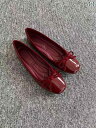 痛くない 柔らかい 疲れにくい 歩きやすい 走れる フォーマル 通勤 立ち仕事 仕事用 Shoeshenghui 赤 シングル シューズ レディース 2024 フレンチ スカート 春秋 パテントレザー ぺたんこ バレエ