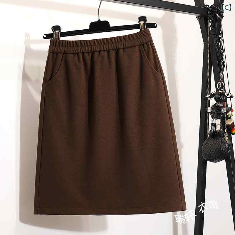 Aライン スカート レディース 伸縮性の ある ウエスト カジュアル スカート 小さい ストレート スカート スカート 女性 春夏 膝丈 スカート スポーツ スカート ペンシル スカート