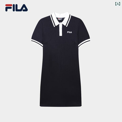 Aライン スカート レディース FILA フィラ レディース スポーツ ドレス 夏 ファッション カジュアル クラシック ポロ カラー ドレス レディース スカート Aライン スカート レディース FILA フィラ レディース スポーツ ドレス 夏 ファッション カジュアル クラシック ポロ カラー ドレス レディース スカート