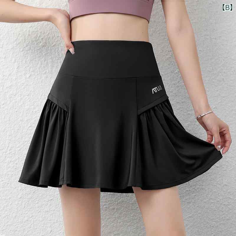 オーガニックコットン 半袖 レディース Aライン スカート レディース 英国製 NextKiss スポーツ スカート 女性用 mm ランニング フィットネス ショート スカート パンツ プリーツ テニス スカート フェイク ツーピース 夏