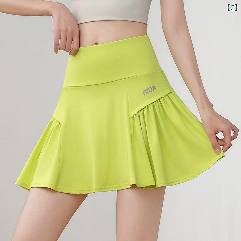 オーガニックコットン 半袖 レディース Aライン スカート レディース 英国製 NextKiss スポーツ スカート 女性用 mm ランニング フィットネス ショート スカート パンツ プリーツ テニス スカート フェイク ツーピース 夏