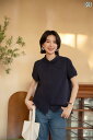 レディース 半袖 ジャケット シャツ 薄手 半袖シャツ 襟付き アウター サマージャケット YUN 2025 夏 レディース シングルブレスト カジュアル ウォッシュド コットン 半袖 シャツ 女性 5656