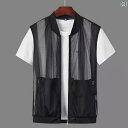 空調ベスト フルセット バッテリー ファンセット 2024夏 速乾 通気性 薄手 ベスト メンズ ベスト スキン 服 メッシュベスト アウトドア チョッキ 潮