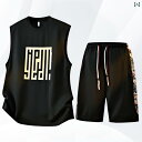 空調ベスト フルセット バッテリー ファンセット 大きいサイズ 冷感 ベスト スーツ メンズ 夏 薄手 ノースリーブ Tシャツ ツーピース スーツ ゆったり プ...
