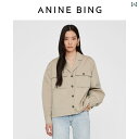 レディース 半袖 ジャケット シャツ 薄手 半袖シャツ 襟付き アウター サマージャケット ANINE BING SAWYER ジャケット レディース オートミ...