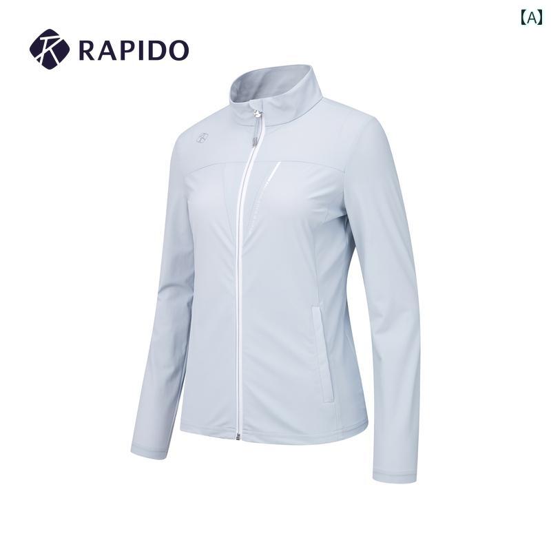 トラックジャケット レディース RAPIDO Li Pidao 早春 レディース スタンドカラー カジュアル ジャケット コート ジッパー トップ カーディガン