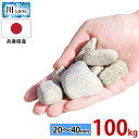 玉砂利 川玉砂利 20~40mm 100kg (20kgx5袋) 砂利 防犯砂利 砂利 庭 砂利敷き 庭石 化粧砂利 雑草対策 砂利石 玉石 庭砂利 化粧石 駐車場 防草砂利 安い ガーデニング 砂利 敷石 庭 砂利 おしゃれ 洗い出し 砂利 ガーデニング 石 砂利敷 水槽