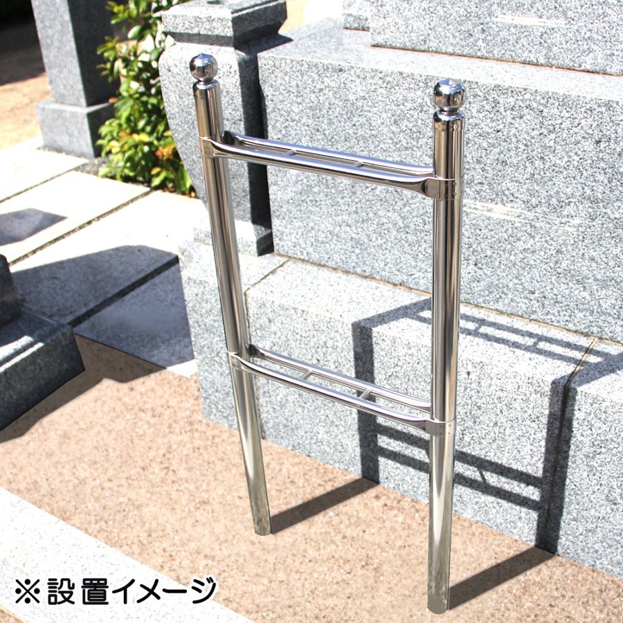 塔婆立て卒塔婆仏具お墓用ステンレス製3コマ安心の日本製TOBA3SUS