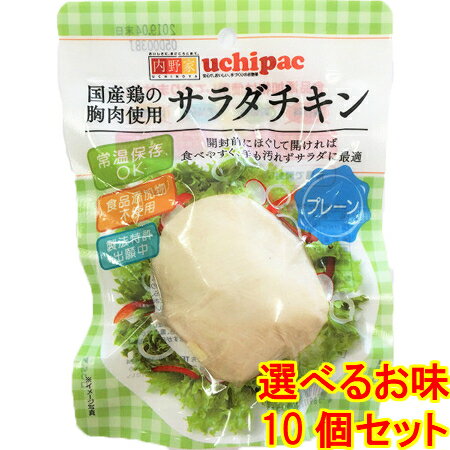 【選べるお味】 10個 無添加 サラダチキン 高たんぱく質［国産鶏の胸肉使用 常温で長期保存］ 10食セット / プロテイン 非常食 ダイエット ヘルシー 低糖質 チキン 鶏肉 胸肉 タンパク質 常温 筋トレ ボディメイク 送料無料