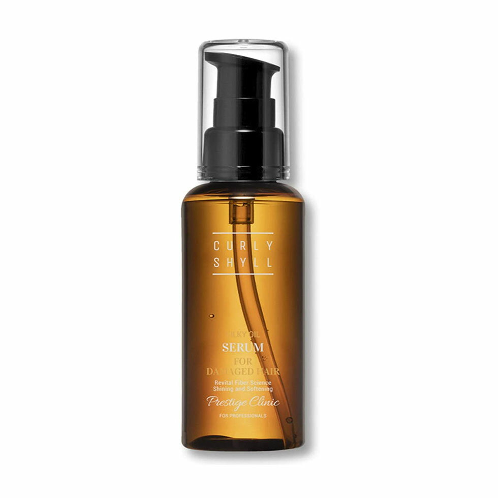 ヘアオイル CURLYSHYLL 【1,000円OFF】シルキーオイルセラム ヘアオイル 100ml 今治タオル付き / カーリーシール 韓国コスメ ダメージ補修 ツヤ髪 切れ毛ケア フローラルピーチの香り 韓国 オイル 送料無料※北海道、沖縄、離島を除くのサムネイル