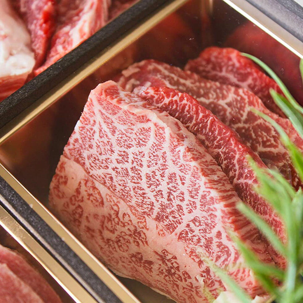 松阪牛 A5等級 焼肉セット 希少部位 牛タン 420g(2〜3人前) ギフトボックス入り バ...