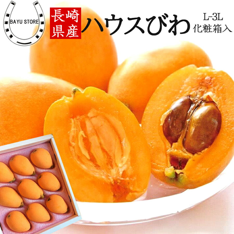 ＼びわランキング1位獲得!／ びわ 長崎県産 高級 大玉 秀品 L-2Lサイズ(9-12粒)【気品漂う上品な香りと瑞々しい果肉】のし対応可 母の日 ビワ フルーツ 果物 ギフト 贈答用 化粧箱 ビワゼリー びわ酒 父の日 母の日ギフト 送料無料 ※北海道・沖縄・離島を除くのサムネイル