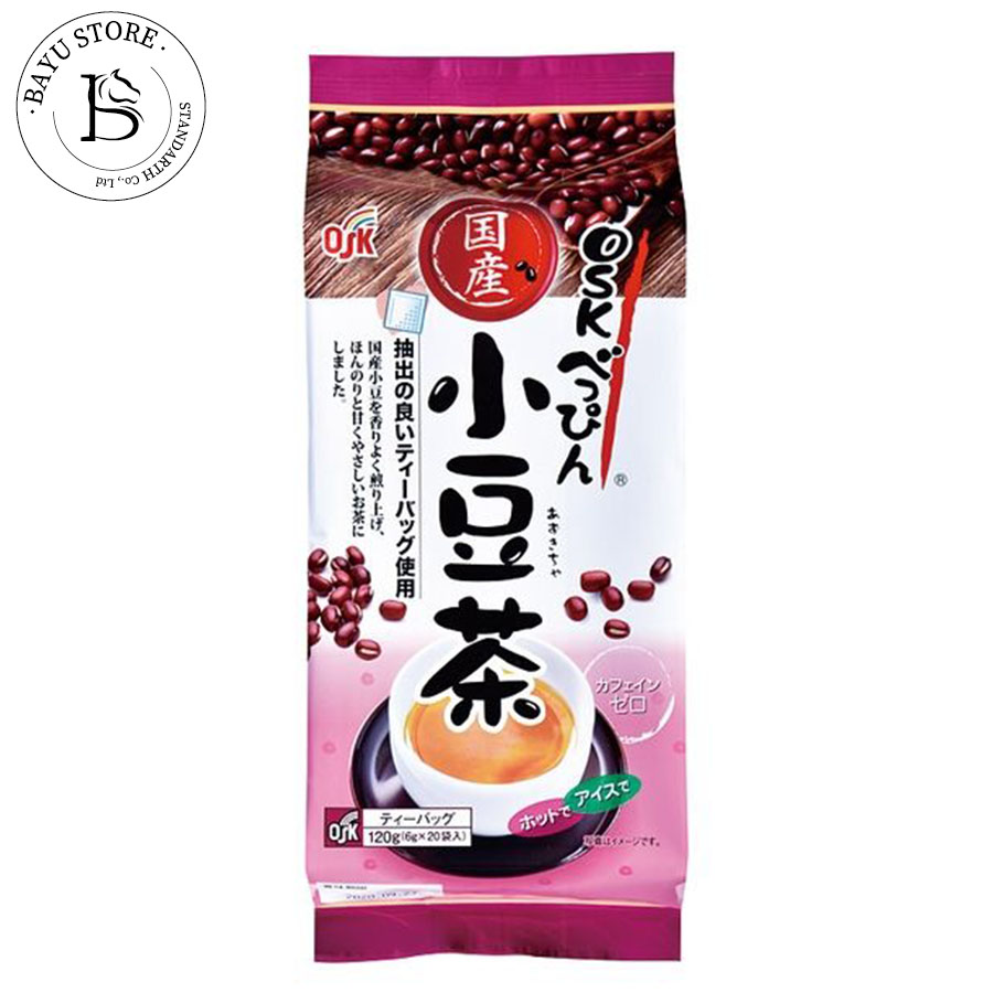 あずき茶 国産 小豆茶 ティーバッグ 3パック(20包×3パック) OSK べっぴん 健康茶 あずき茶 小豆茶 水出し ホット カフェインゼロ ノンカフェイン カフェインレス 出産祝い ママ プレゼント 妊婦 温活 お茶 アズキ茶 べっぴん国産小豆茶 送料無料 ※北海道・沖縄・離島を除くのサムネイル