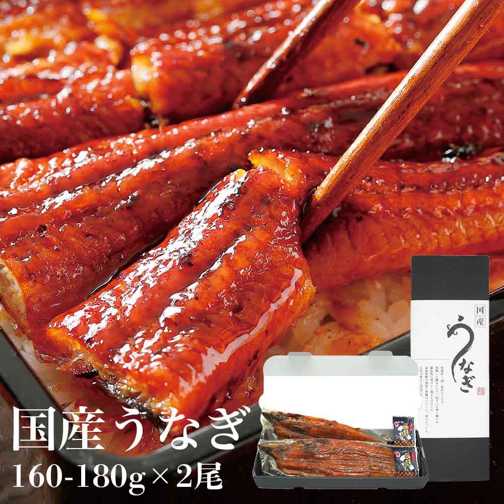 鰻 うなぎ 愛知県三河一色産 うなぎの蒲焼き大サイズ (160-180g×2尾) タレ付 備長炭 本格炭火焼き 贈答品 ご自宅用 ギフト 誕生日 内祝い お歳暮 お正月 お祝い 土用丑の日 国産 ウナギ 蒲焼き 鰻 蒲焼 送料無料※沖縄・北海道・離島は除く