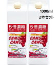 カムカム 5倍濃縮 (1000×2本)レモンの60倍のビタミンC ポリフェノール 赤 ワイン10本分 ...