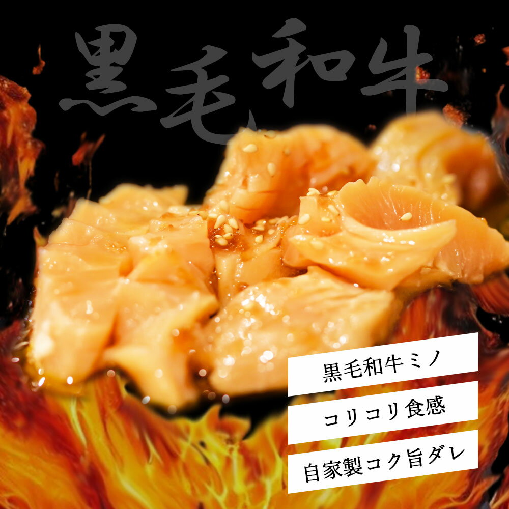 黒毛和牛 ミノ タレ漬け 200g ホルモン 小分け 使い切りサイズ 上ミノ ミノサンド 国産ホルモン 焼肉 バーベキュー 味付け肉 BBQ 焼き肉 おつまみ おかず 牛肉 牛ホルモン 肉