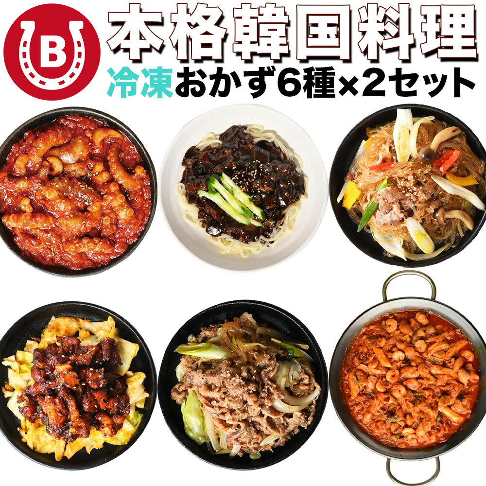 本格 韓国料理 おかずセット 12食 惣菜 冷凍食品 韓国料理 【 ナッコプセ 牛プルコギ ナッチポックン チャプチェ オドルピョ ジャージャー麺 】冷凍惣菜 冷凍おかず セット 美味しい 韓国 弁当 時短 電子レンジ調理 まとめ買い おかず 冷凍 食品 送料無料 ※一分地域を除く