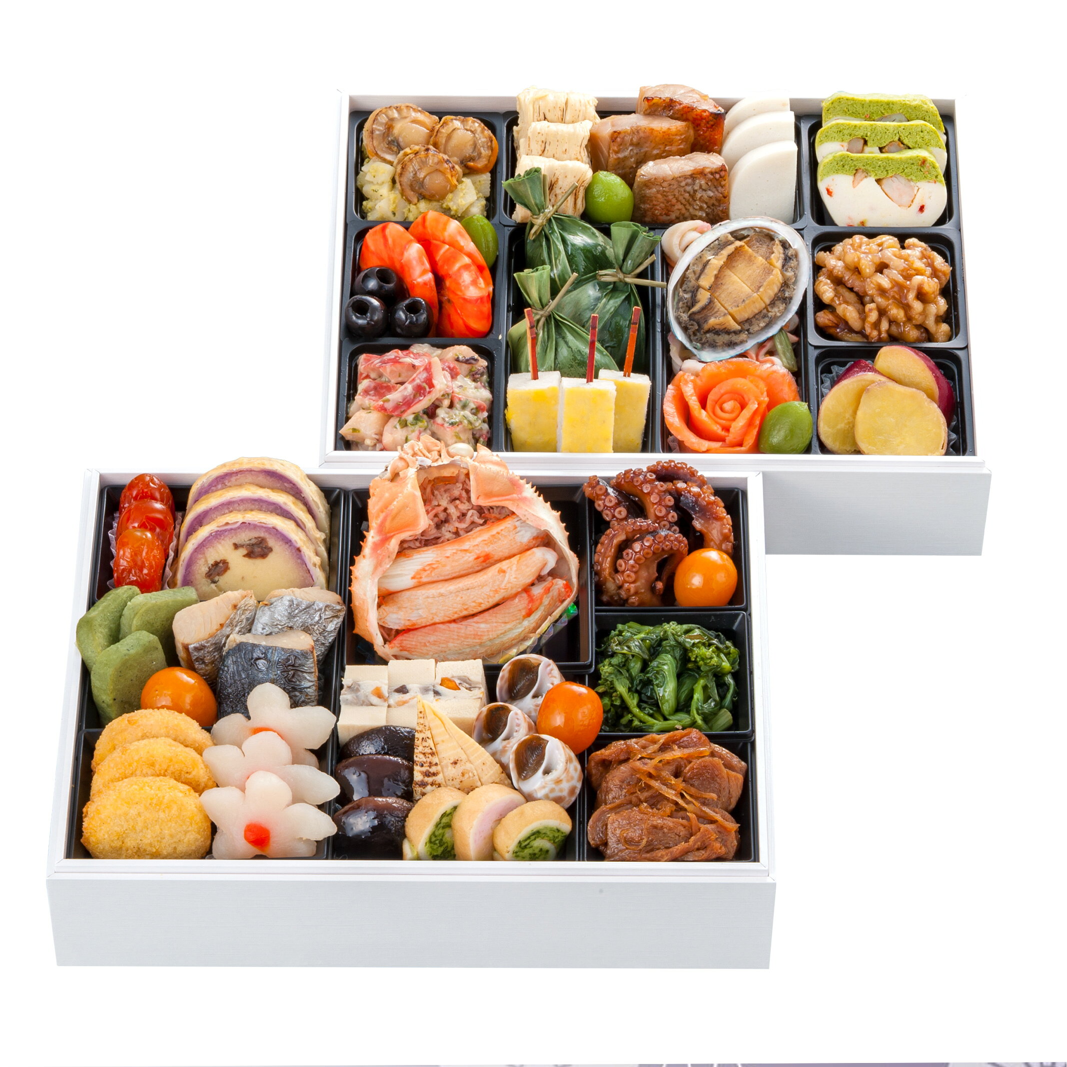 おせち 2026 予約 喪中おせち 2段 3〜4人前 全34品目 冷凍 和風 送料無料 ふせち お節料理 おせち 喪中 2027 年末配送 お取り寄せ おせち お正月 ふせち 年末年始 正月 オードブル 取り寄せ std-corp-10002579 BAYU STORE パッケージ画像