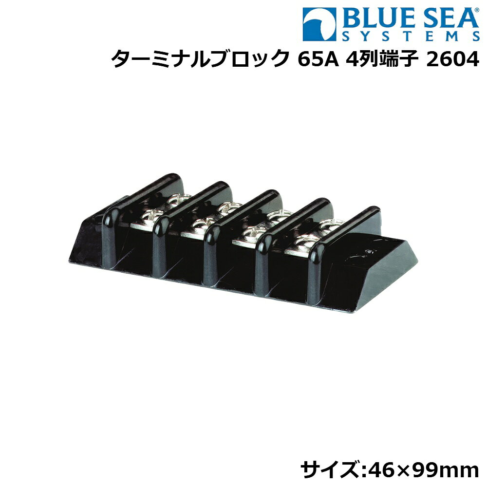 ■最大電圧：600V(65A)■サイズ：幅46×長さ99mm■ターミナルスクリュー：#10■材質：ニッケルメッキされたブラス、ナイロン台座