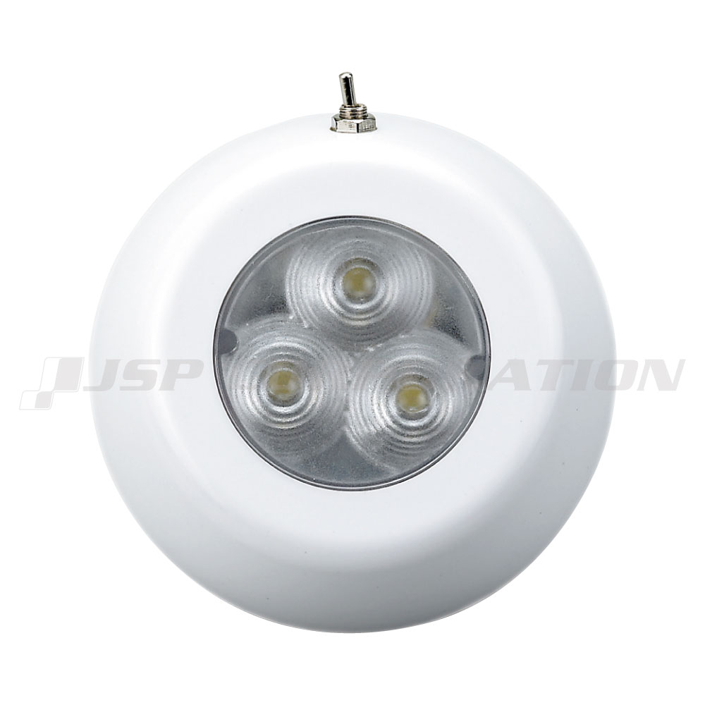 ■照射角度：120℃■電圧：DC12〜24V■明るさ：45ルーメン■本体材質：プラスチック●0.2WのLEDを3個使用。省エネルギーのため寿命が長く、長時間ご使用頂けます。●IP67相当の防水性を有しています。