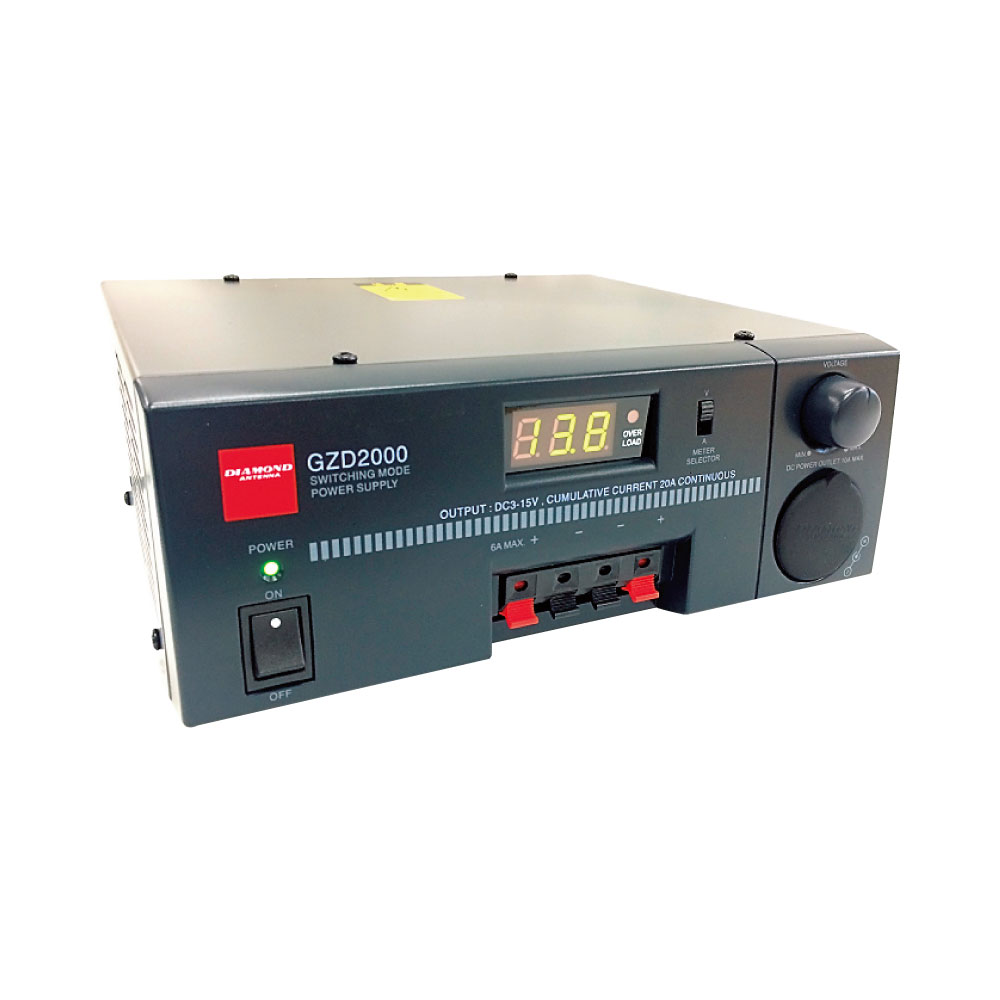 ■入力電圧：AC100V■出力電圧：DC3V〜15V(13.8V固定出力可能)■出力電流：20A■寸法：幅210×高80×奥185mm■重量：2.9？●交流100Vを直流に変換する事が出来ます。●DC12Vの電気製品を、ご家庭などで使用する場合に。●DSP1000、2000、3500には、シガーライタープラグが備わっています。