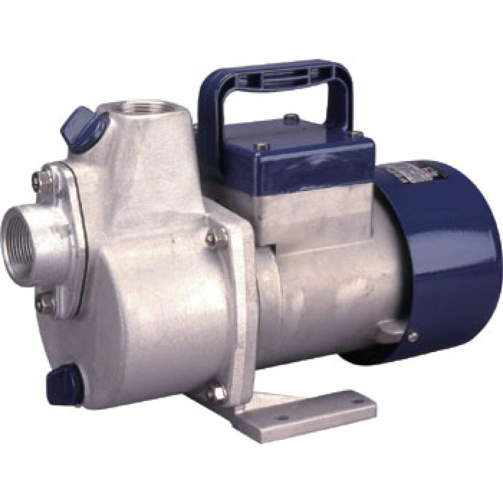 ■ポンプ 吸入・吐出口径：20mm(3/4")■ポンプ 全揚程：9m■ポンプ 最大吐出量：50L/min■モーター 出力：90W/7300rpm■モーター 電源：DC-24V■モーター 電流：16A■モーター 電源コード：3m■正味重量：4kg■標準付属品：タケノコ2個、ストレーナー1個、カーボンブラシ1個●イケスの水替や雑用水まで、運搬にも便利なコンパクトサイズ。●5m下からでもラクラク自吸します。●モートルは、耐塩処理モートルを使用、ポンプは、耐海水アルミ合金、ステンレス鋼を採用していますので、耐久性抜群。●100V及び24Vにて使用出来、小型軽量で、海水・清水の汲み上げや移転にも最適です。