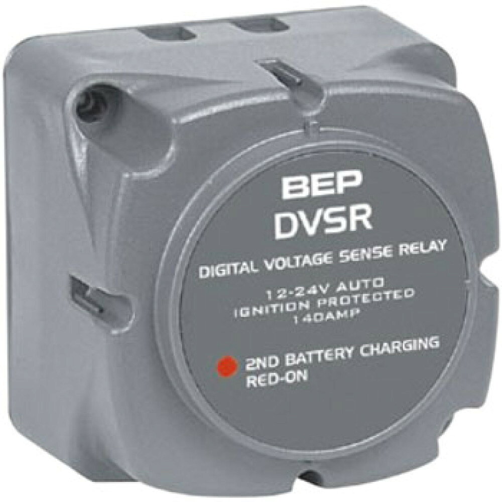 ■サイズ：縦69×横69×高さ50mm■電圧：12/24V■最大電流：140Amp●デジタルDVSRは、従来のVSRをさらに進化させたもので、コックピットなどの離れた場所で作動状況が確認できるLED端子を装備しています。　●サブバッテリーの電圧も感知しており、従来のデュアルタイプの機能をも合わせ持っています。　●また従来のVSRでは常時微量の電気を消費していましたが、DVSRではイグニッションキーやスイッチに配線することでそれを完全にカットする事ができます。　●またDVSRが自ら電圧を感知して12V/24Vどちらにも対応します。　●従来のVSR710-125A 12Vシングル、VSR710-125A 12Vデュアル、VSR710-100A 24Vデュアルに代わる商品です。●リチウムイオンバッテリー、OPTIMAバッテリーなどの極一部の電圧の高いバッテリーでは使用出来ない場合があります。