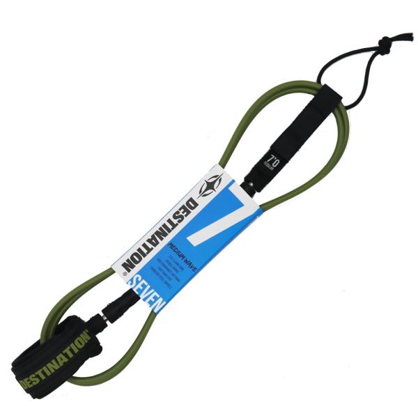 DOUBLE SWEIVEL LEASH MATT MEDIUM スウィベル結合部のモールドを長く（10cm） しコードの絡みを最大限に軽減。 モールドエンドの底面は従来品よりも軽く、柔らかくし足首にかかる負担を無くしました。 カフ内側にはズレ防止のシリコンプリントを搭載。コードカラーはMATT に仕上げました。 サイズ コード経：7 mm カフ高さ：6、7 KNEE 380 mm 　　　　　8〜10 480 mm レールセイバー：6、7 250 mm 　　　　　　　　8〜10 380 mm