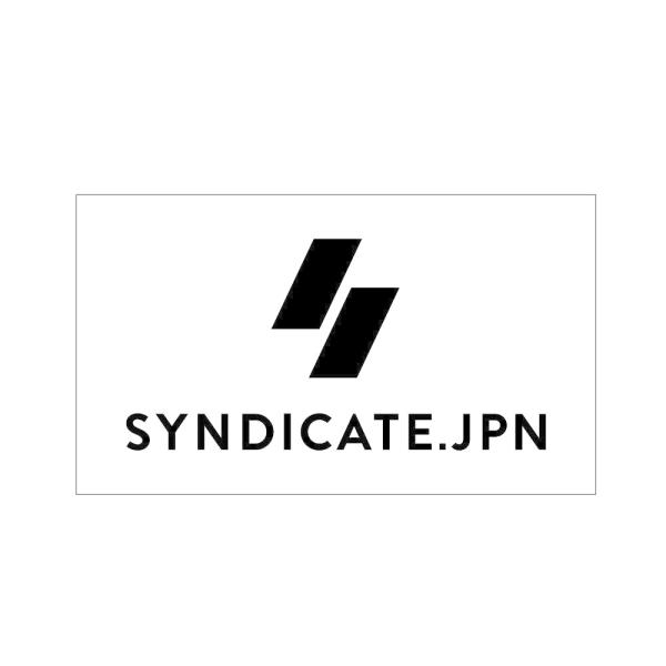 SYNDICATE.JPN ���󥸥����� SC JPN STICKER�ʥ��ƥå����� LOGO��95*55�ˡ�WHT BLK�� �����ե���