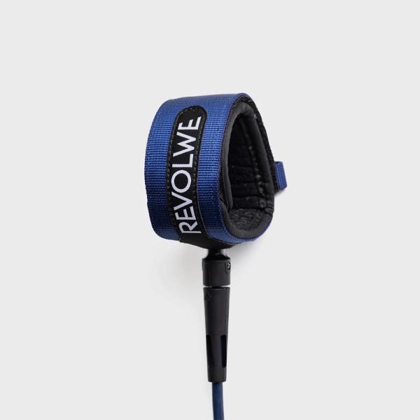 Leash Cord - 6ft 7mm ミッドナイトブルー Midnight Blue EVO Regular REVOLWE レボルブ リーシュコード リーシュ サーフィン