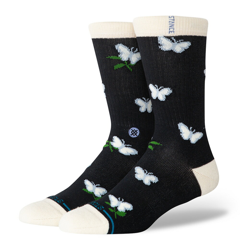 STANCE スタンス ST MEADOWS CREW （BLACK） S 靴下 ソックス