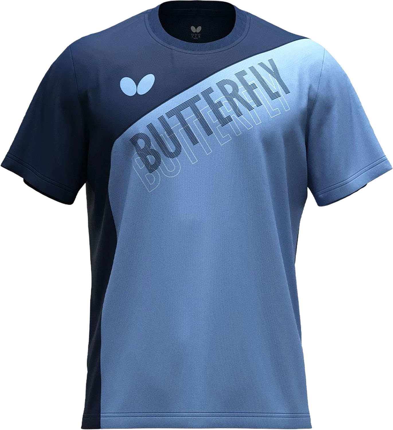 吸水速乾に優れた柔らかい生地を採用。切替えデザインが特徴のプラクティスTシャツです。ポリエステル100%/B-DRY吸水速乾、伸縮中国卓球 Tシャツ 練習用 トレーニング 部活