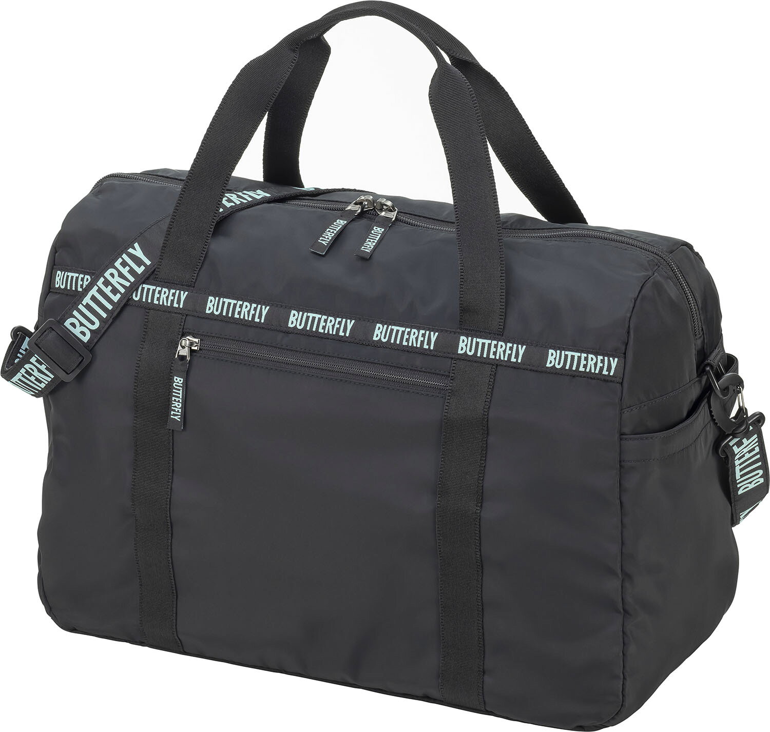 商品本体サイズ：W46×H32×D22cm(W46cmは両サイドのポケット含まず)商品容量：29Lはっ水加工を施した軽量のダッフルバッグ。ストラップは取り外しができ、手持ちと肩掛けの2WAYで使用可能。卓球シーン以外でも活躍する、使いやすいデザインが特徴です。ポリエステル150デニールはっ水中国ポケット:外側/ファスナー付き2つ・オープンタイプ2つ、内側/オープンタイプ2つダッフルバッグ ボストンバッグ スポーツバッグ 29L 軽量 2WAY 手持ち 肩掛け ショルダー 部活 通学 練習 トレーニング クラブ チーム 試合 大会 遠征 合宿 旅行 トラベル MUSTA LIGHT DUFFLE