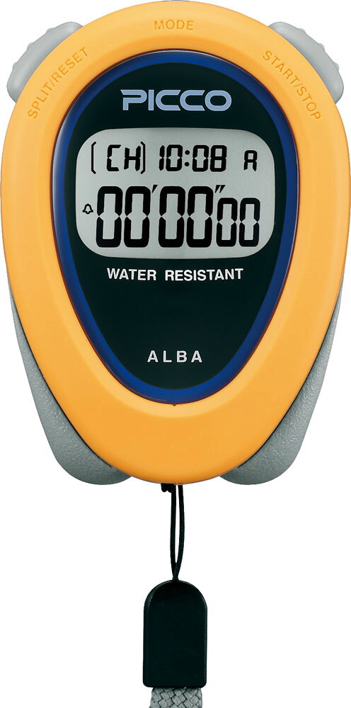 商品重量：70gスプリット計測も可能なシンプルなストップウォッチ。ケース/プラスチック、ガラス/アクリル、バンド/ナイロン日常生活用防水、ストップウォッチ機能(1/100秒計測100時間計)、アラーム機能、フルオートカレンダー機能、サウンドオン/オフ切替機能中国駆動/電池式クォーツ電池寿命/約2年SEIKO セイコー ALBA アルバ ストップウォッチ タイマー 教材としても ラップメモリ機能なし