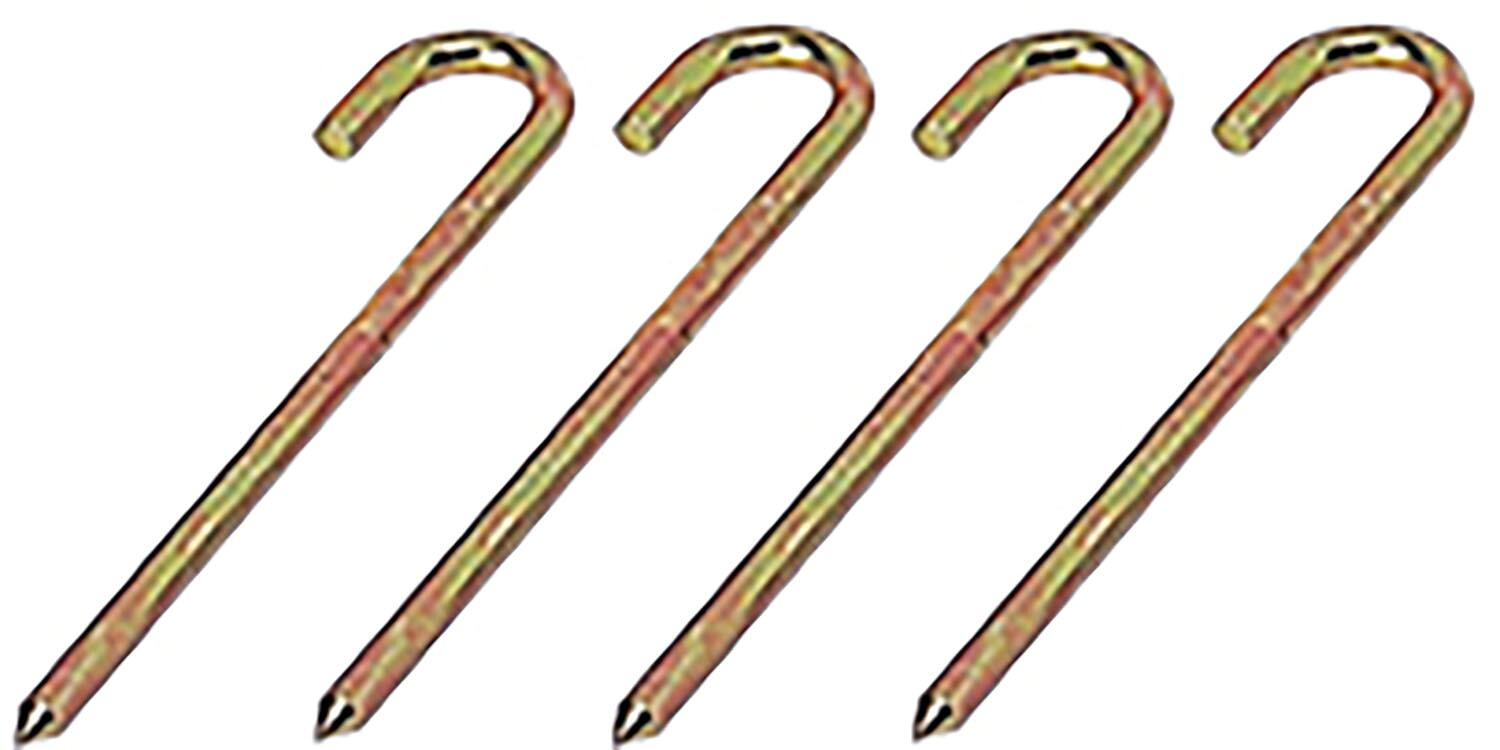 商品本体サイズ：13cm商品重量：60g/個【グランドゴルフ】グランドゴルフは文部省(現文部科学省)の生涯スポーツ推進事業の一環として、鳥取県泊村で開発されました。ゴルフ同様全力を出す場面と集中力や調整力を発揮する場面が組み合わされており、ルールも簡単なことから初心者でもすぐに楽しめます。グランドゴルフボールのスタートマット用クイ(4本セット)です。スタートマット用サンラッキー Sunlucky スポーツ グラウンド・ゴルフ グランドゴルフ 簡単 生涯スポーツ推進事業
