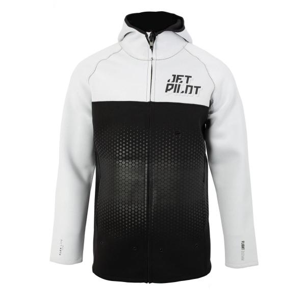 ブラック ホワイト フライト ツアーコート JETPILOT(ジェットパイロット) FLIGHT HOODED TOUR COAT サーフィン マリンスポーツ