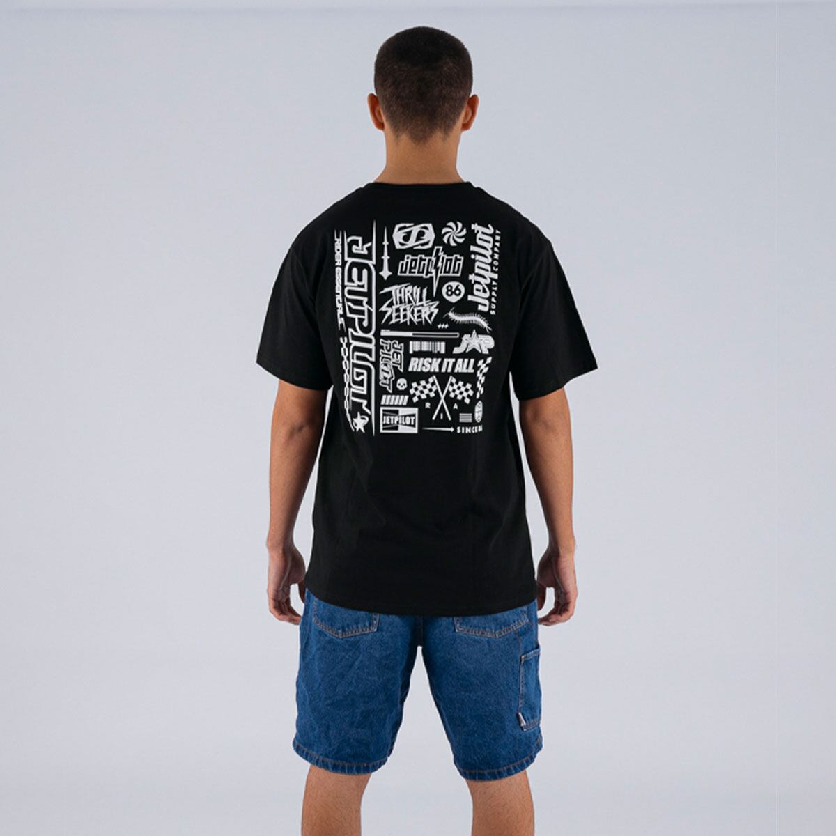プログレス TEE ブラック Tシャツ 半袖 W26600 JETPILOT
