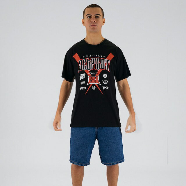 レガシー TEE ブラック Tシャツ 半袖 W26604 JETPILOT