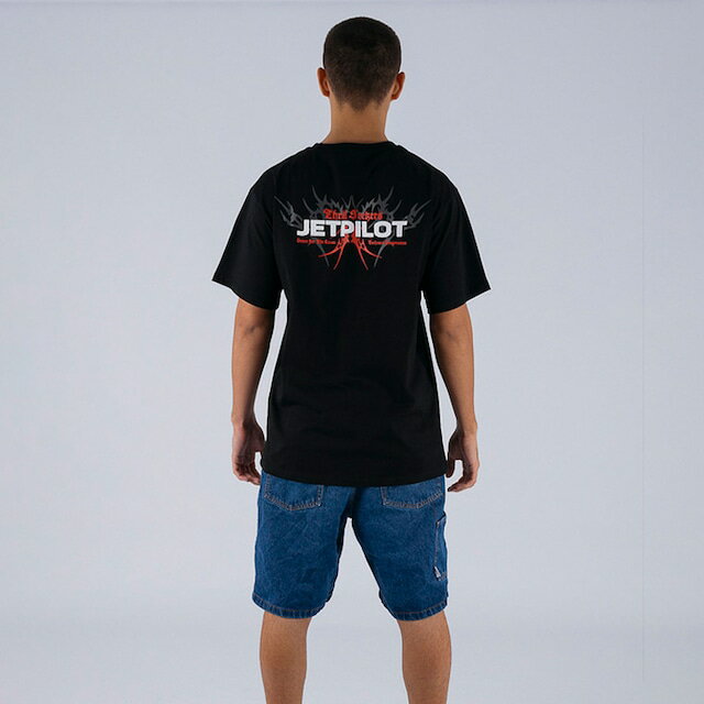 ターミナル TEE ブラック Tシャツ 半袖 W26605 JETPILOT