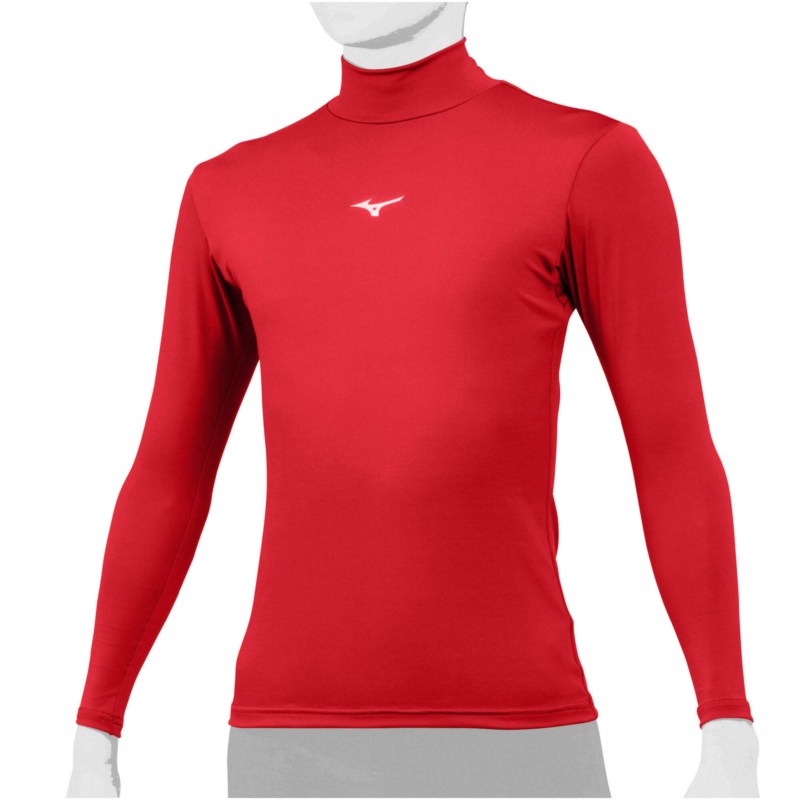 MIZUNO ミズノ バイオギア(ハイネック／長袖) レッド 野球 ウェア
