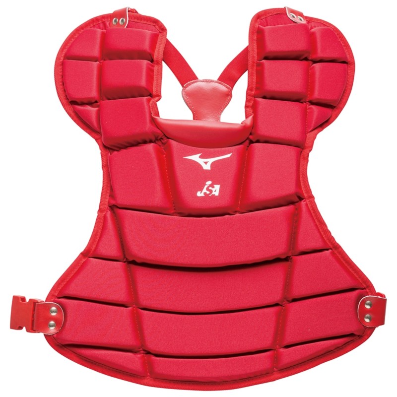 MIZUNO ミズノ ソフトボール用プロテクター レッド キャッチャー用防具