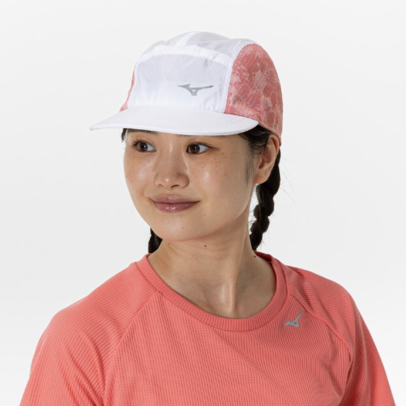 Rakuten - MIZUNO ミズノ ウィメンズキャップ ホワイト×ランタナ トレーニングウエア 帽子