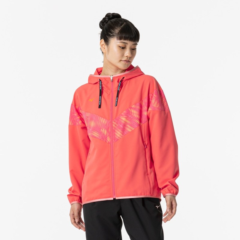 MIZUNO ミズノ ムーブクロスフーディ デュバリーレッド トレーニングウエア