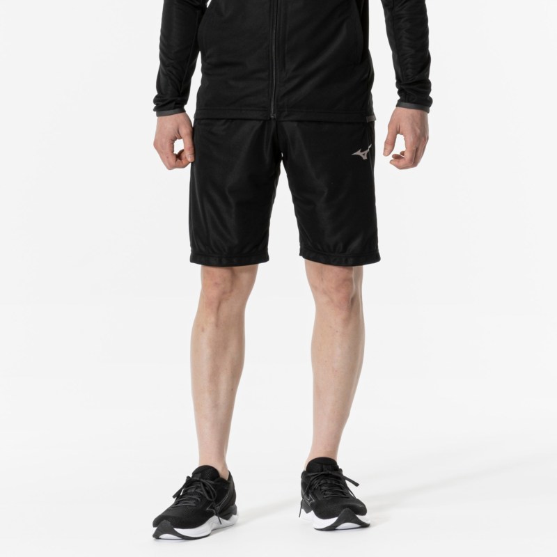 MIZUNO ミズノ ライトニットハーフパンツ ブラック トレーニングウエア