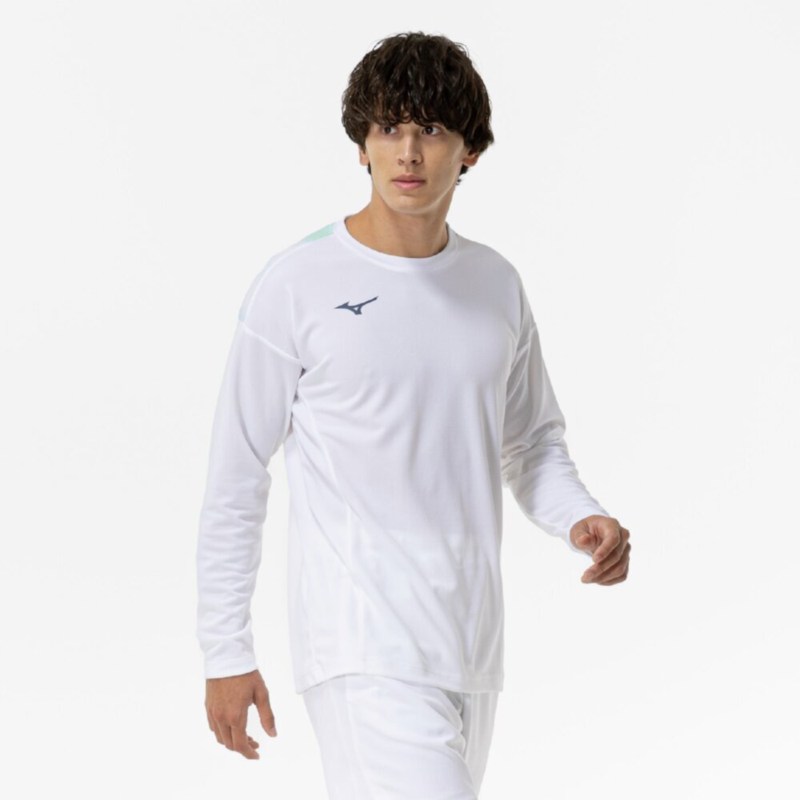 MIZUNO ミズノ プラクティスシャツ(ラケットスポーツ) ホワイト テニス ウエア