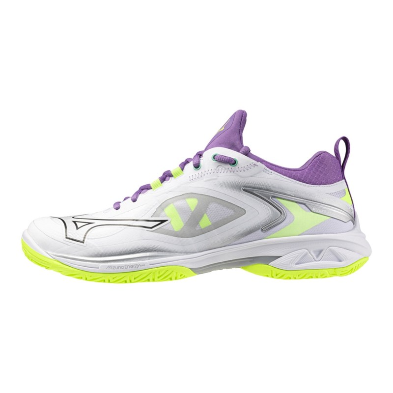 MIZUNO ミズノ ウエーブクローNEO3 FIT ホワイト×ブラック×ライム バドミントン シューズ ウエーブクロー