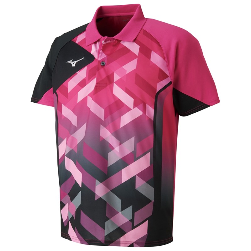 MIZUNO ミズノ ゲームシャツ(卓球) ベリーピンク 卓球 ウエア ゲームウエア