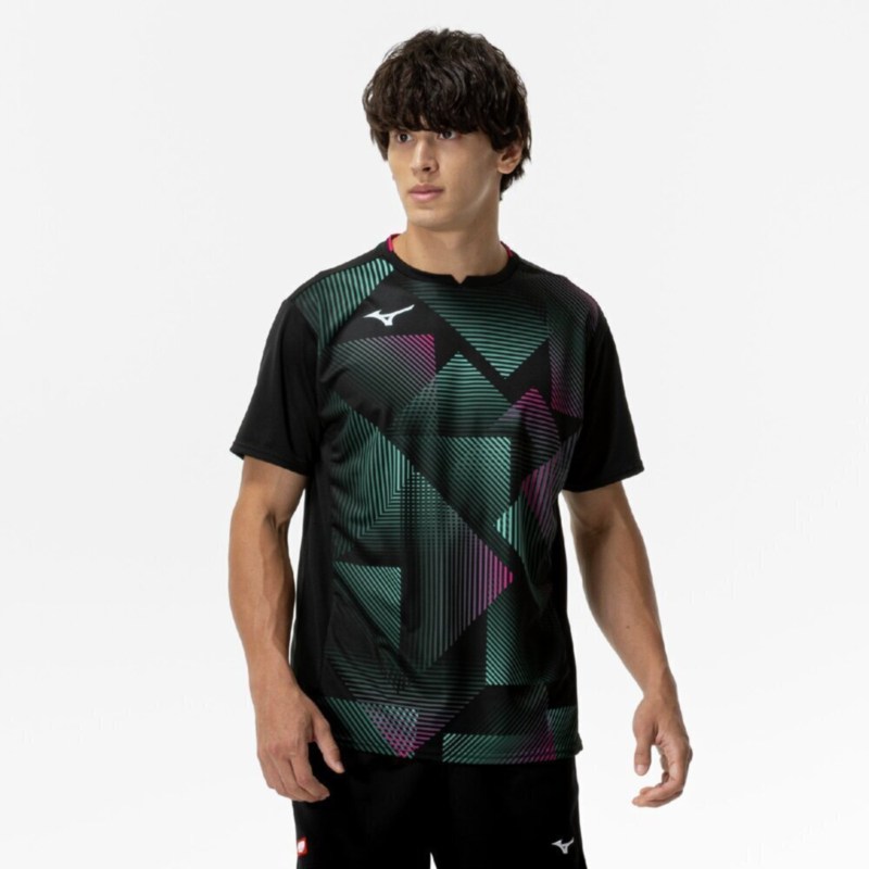 MIZUNO ミズノ ゲームシャツ(卓球) ブラック 卓球 ウエア ゲームウエア