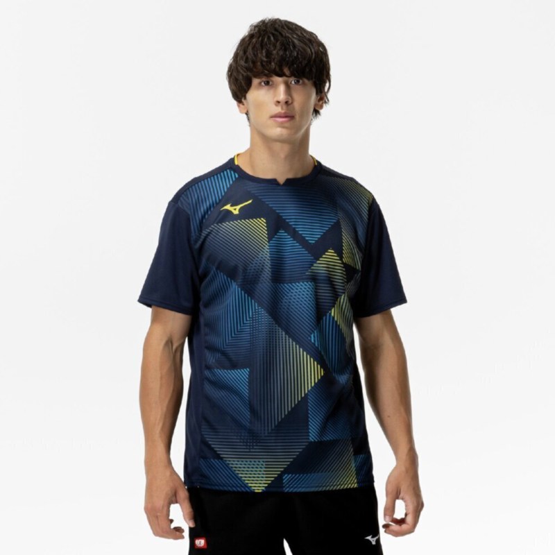 MIZUNO ミズノ ゲームシャツ(卓球) ドレスネイビー 卓球 ウエア ゲームウエア