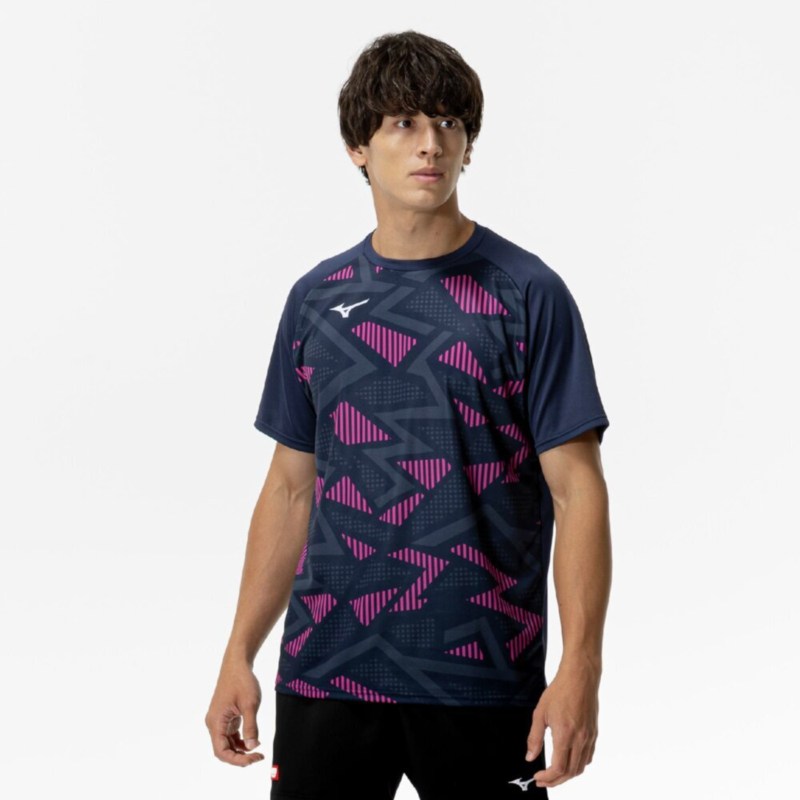 MIZUNO ミズノ ゲームシャツ(卓球) ドレスネイビー 卓球 ウエア ゲームウエア